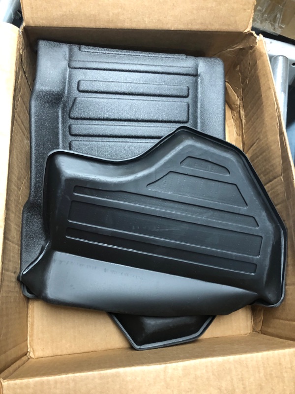 Photo 3 of BestEvMod for Rivian R1T R1S All-Weather Front Trunk Mat TPE Material Rubber Cargo Liner Compatible 