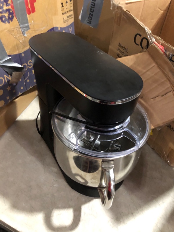 Photo 6 of ***NONREFUNDABLE - NOT FUNCTIONAL - FOR PARTS ONLY - SEE COMMENTS***
COOKLEE Stand Mixer, 9.5 Qt. 660W 10-Speed Electric Kitchen Mixer with Dishwasher-Safe Dough Hooks, Flat Beaters, Wire Whip & Pouring Shield Attachments for Most Home Cooks,SM-1551,Black