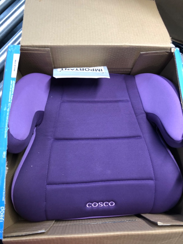 Photo 3 of Cosco Topside Booster Car Seat - Easy to Move, Lightweight Design (Grape), 1 Count (Pack of 1)