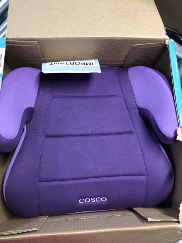 Photo 2 of Cosco Topside Booster Car Seat - Easy to Move, Lightweight Design (Grape), 1 Count (Pack of 1)