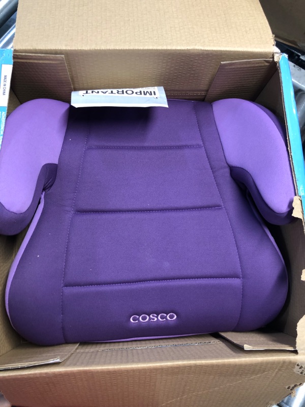 Photo 4 of Cosco Topside Booster Car Seat - Easy to Move, Lightweight Design (Grape), 1 Count (Pack of 1)