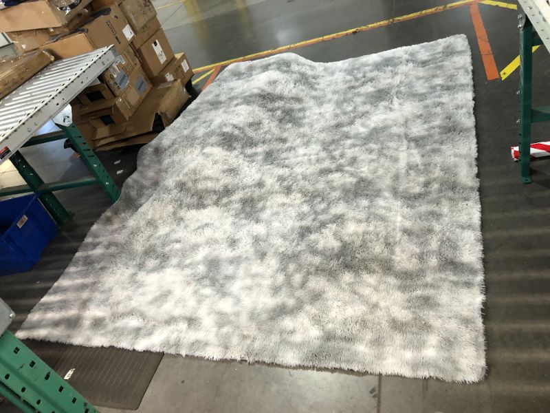 Photo 5 of ***USED - DIRTY - NO PACKAGING***
EasyJoy Super Soft Rugs for Living Room, Area Rugs for Bedroom 8x10 Tie Dyed Light Grey Fluffy Room Rug, Large Shag Throw Rug for Nursery Kids Room, Cute Mordern Fuzzy Rug for Playroom