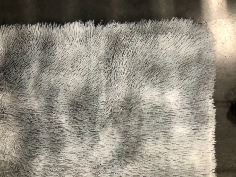 Photo 1 of ***USED - DIRTY - NO PACKAGING***
EasyJoy Super Soft Rugs for Living Room, Area Rugs for Bedroom 8x10 Tie Dyed Light Grey Fluffy Room Rug, Large Shag Throw Rug for Nursery Kids Room, Cute Mordern Fuzzy Rug for Playroom