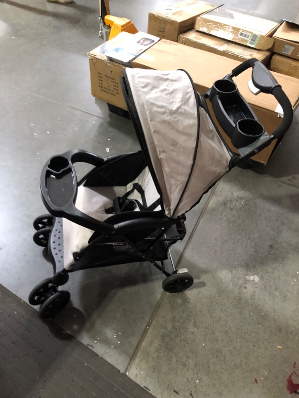 Photo 5 of ***USED/DIRTY - ONE OF THE BUCKLES IS BROKEN - NO PACKAGING - SEE PICTURES - LIKELY MISSING PARTS***
Kolcraft Cloud Plus Lightweight Easy Fold Compact Toddler Stroller and Baby Stroller for Travel, Large Storage Basket, Multi-Position Recline, Convenient 