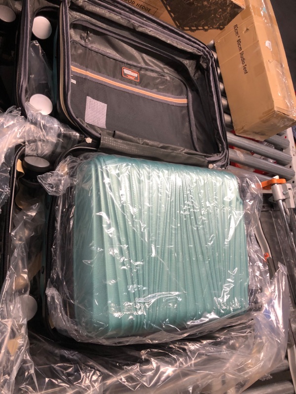 Photo 6 of ***28 inch luggage handle broken***LARVENDER Luggage 5 Piece Sets, Hard Shell Luggage Set Expandable Carry on Luggage Suitcase with Spinner Wheels Durable Lightweight Travel Set for Men Women(14/18/20/24/28, Green