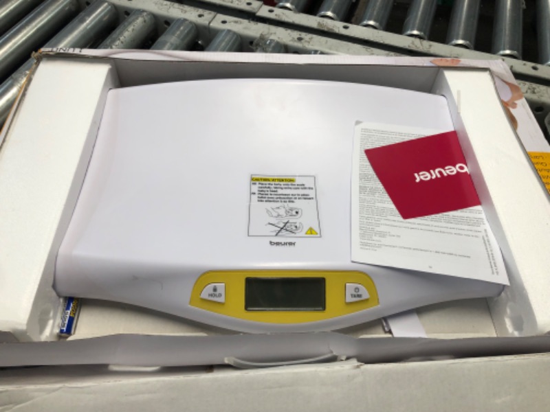 Photo 1 of Beurer BY80 Digital Baby Scale, Infant Scale for Weighing in Pounds, Ounces, or Kilograms up to 44 lbs, Newborn Scale with Hold Function, Pet Scale for Cats and Dogs
