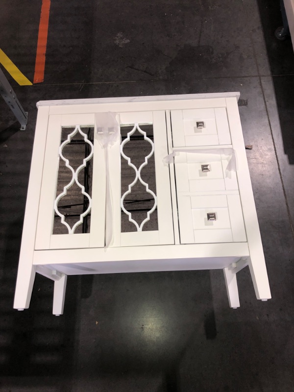 Photo 1 of (NON-REFUNDABLE) allen and roth white vanity  36IN ***[GENERAL POST - STOCK PHOTO NOT FOUND - READ FULL POST]***