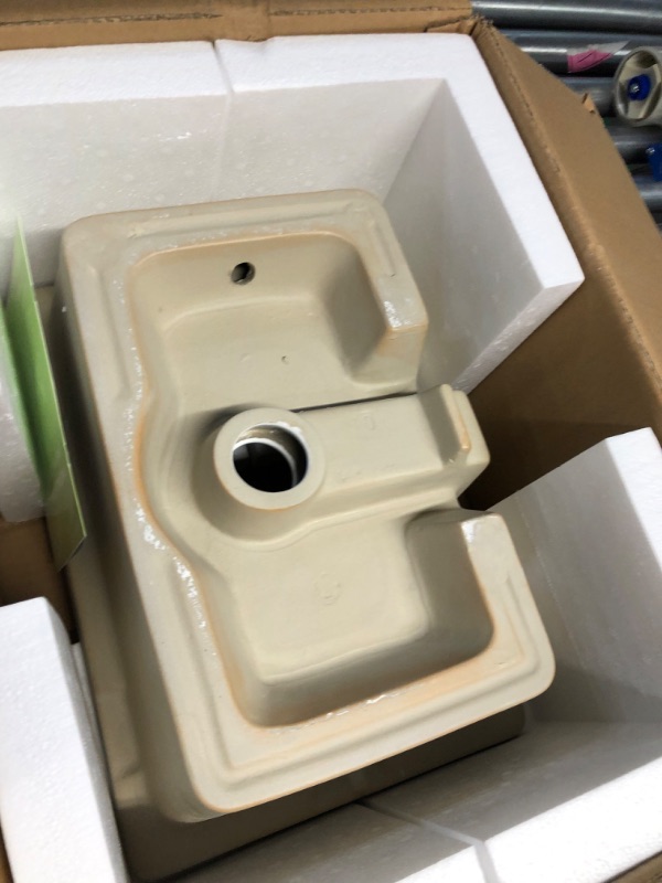 Photo 2 of (READ FULL POST) Bathroom Sink Undermount - Kichae 18 Inch Vanity Sink Modern White Rectangular Undermount Sink Porcelain Ceramic Lavatory Vanity Bathroom Sink