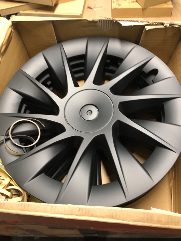 Photo 1 of **MISSING TESLA LOGO**
Tesla Model Y Hubcaps 20 inch Wheel Cover Fit 2019-2024 Tesla Model Y Original Rims 