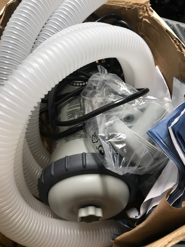 Photo 1 of ***NON-REFUNDABLE NO RETURNS SOLD AS IS**PARTS ONLY***INTEX 28637EG C1000 Krystal Clear Cartridge Filter Pump for Above Ground Pools, 1000 GPH Pump Flow Rate 1,000 Gallons Per Hour 1,000 Gallons Per Hour Filter Pump