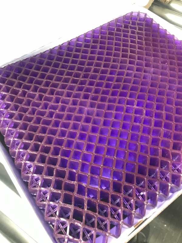 Photo 2 of Purple Royal Seat Cushion - Seat Cushion for The Car Or Office Chair - Temperature Neutral Grid