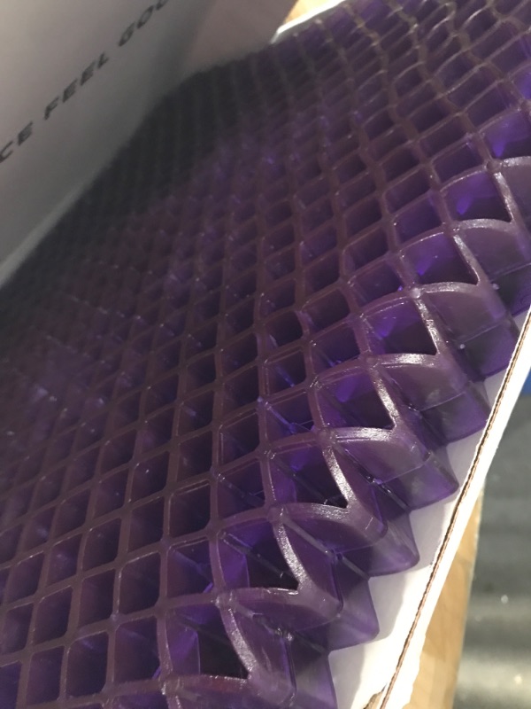 Photo 3 of Purple Royal Seat Cushion - Seat Cushion for The Car Or Office Chair - Temperature Neutral Grid