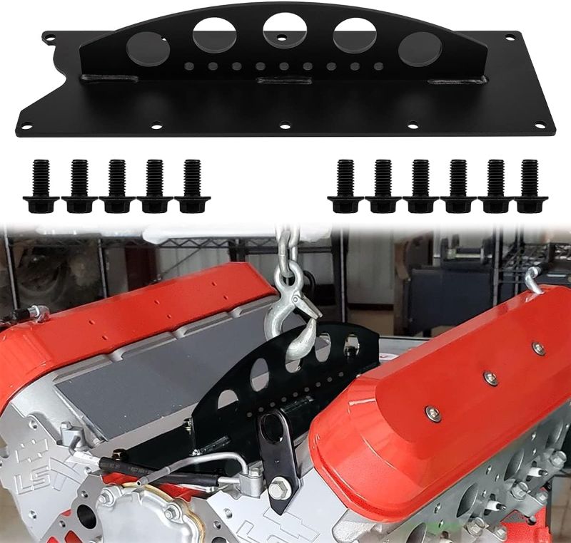 Photo 1 of LS Engine Lift Plate Engine Hoist Picker Crane Lift Plate Fit for Chevy LS Series LSX LS LS1 LS2 LS3 LQ4 6.0 6.2 5.3 4.8 Gen 3 4
