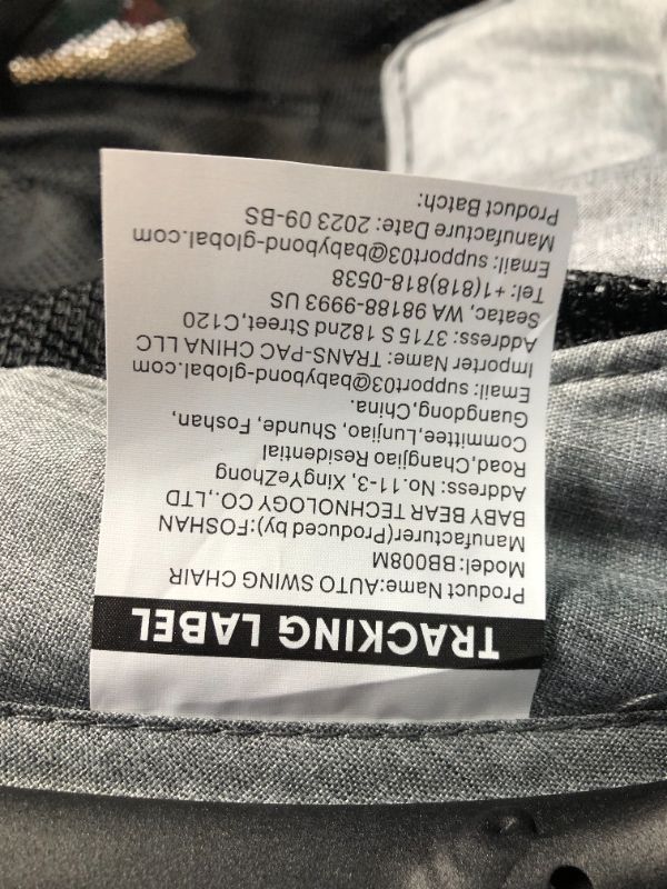 Photo 4 of ***USED - MISSING PARTS, INCLUDING TOYS AND POWER CABLE - UNABLE TO TEST - NO PACKAGING - SEE PICTURES***
BabyBond Baby Swings for Infants to Toddler | Bluetooth Baby Swing with 3 Seat Positions | 5 Natural Sway Motion | Bluetooth Music | 5-Point Harness 