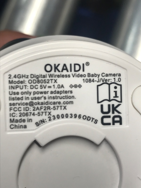 Photo 3 of Extra Camera, Baby Monitor Add-on Camera for OD8052, Remote Pan-Tilt-Zoom Camera, Easy to Pair, Connect up to 4 Cameras, NOT Compatible for Any Other Model, Baby Monitor for Baby/Pet/Elderly OD8052TX