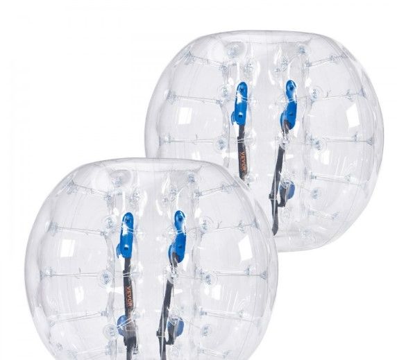 Photo 1 of (NON-REFUNDABLE) VEVOR Inflatable Bumper Balls 2-Pack, 4FT/1.2M Body Sumo Zorb Balls for Teen & Adult, 0.8mm Thick PVC Human Hamster Bubble Balls for Outdoor Team Gaming Play, Bumper Bopper Toys for Garden, Yard, Park (SINGLE) 
