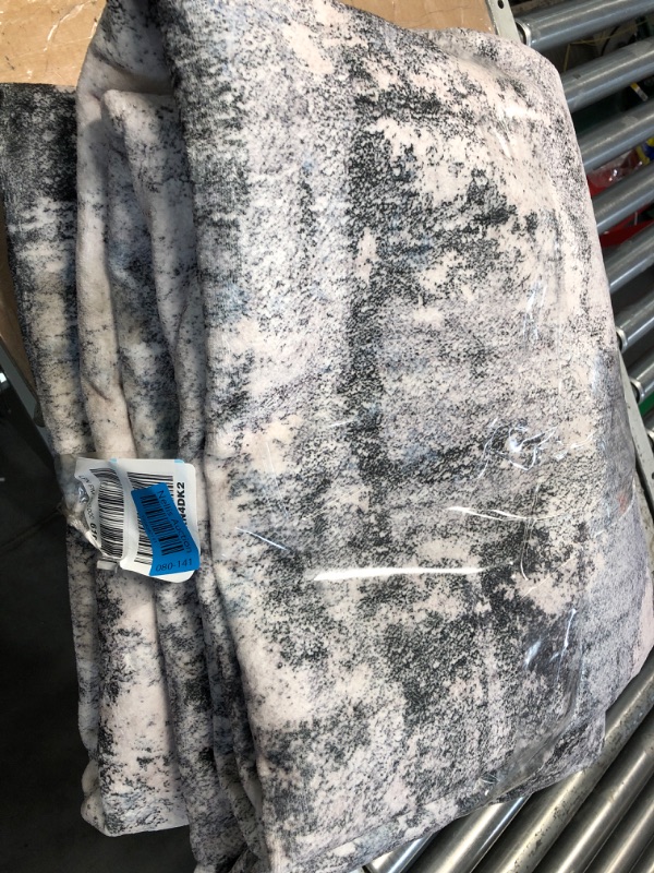 Photo 1 of TARANCH Washable Rug 9x12 Area Rugs: Modern Abstract Neutral Soft Large Rug for Living Room Bedroom Dining Room Under Kitchen Table Home Office Decor - Grey Blue 9' x 12' Grey / Blue