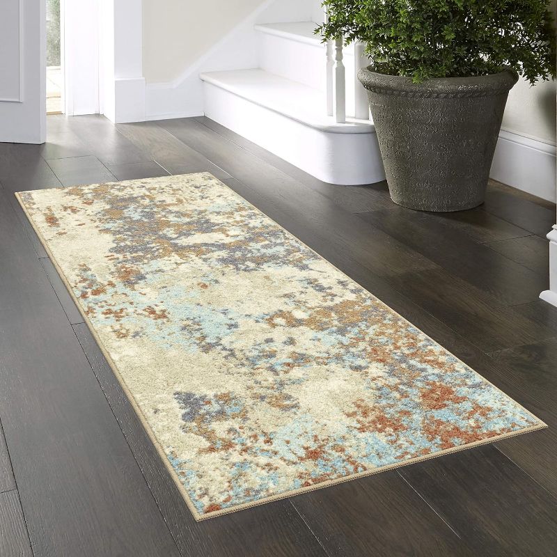 Photo 1 of 
Maples Rugs Southwestern Stone Distressed Abstract Non Slip Runner Rug For Hallway Entry Way Floor Carpet [Made in USA], 2 x 6, Multi