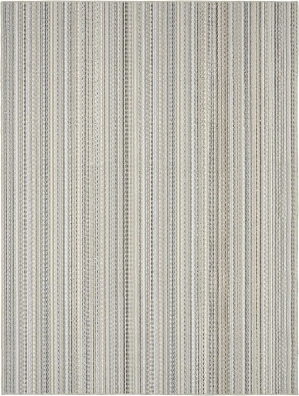 Photo 1 of ***USED - DIRTY - NO PACKAGING***
Garland Rug Carnival Stripe 9 Ft. x 12 Ft. Earth Tone Area Rug