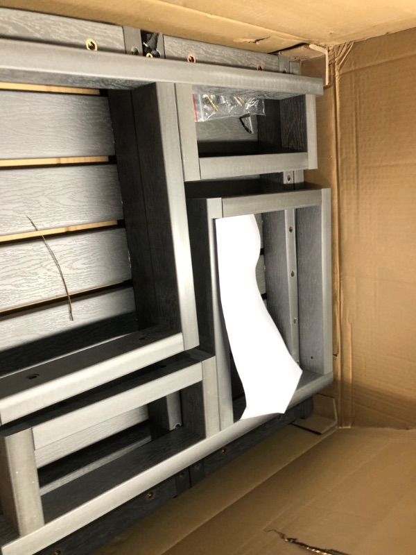 Photo 1 of DoubleFill Hot Tub Steps Universal Spa Steps Polymer Wood Outdoor Steps Hot Tub Stairs Waterproof No Slip Tub Spa Steps, 24.8 x 21.3 x 15.8 Inch, Gray