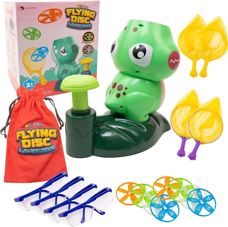 Photo 1 of MoKasi Toys for Boys 5-7: Elephant Butterfly Catching Game - Toddler Chasing Toy 3 4 5 6 7 Year Old Boys Girl Flying Disc Rocket Launcher Kid Age 3-5 Christmas Toy Gifts Fun Family Outside Games