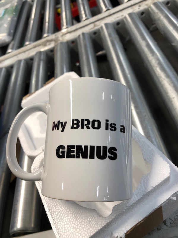 Photo 1 of "MY BRO IS A GENIUS" COFFEE MUG