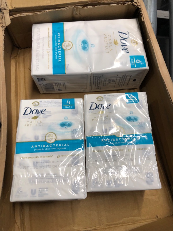 Photo 2 of **NON REFUNDABLE/BUNDLE***Dove Care & Protect Antibacterial Beauty Bar (2 PACKS OF 4, 1 PACK OF 6 ) 14 BARS IN TOTAL