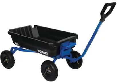 Photo 1 of ***NONREFUNDABLE - MISSING MORE THAN HALF OF THE PARTS - FOR PARTS ONLY - SEE COMMENTS***
Kobalt 4-cu ft Poly Yard Cart