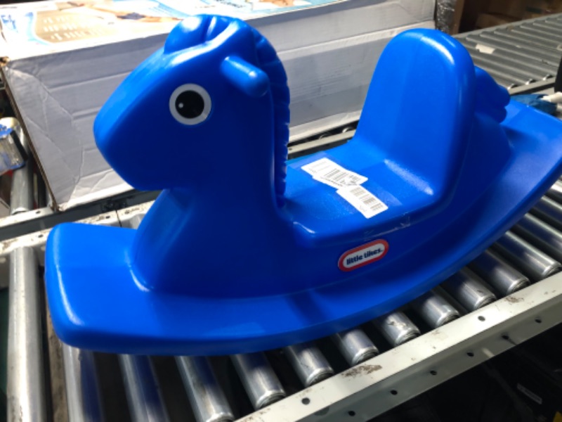 Photo 2 of ***USED - DIRTY - NO PACKAGING - SEE PICTURES***
Little Tikes Rocking Horse Blue, 33.00 L x 10.00 W x 17.50 H Inches