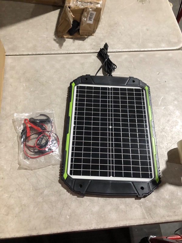 Photo 6 of ***NONREFUNDABLE - NOT FUNCTIONAL - FOR PARTS ONLY - SEE COMMENTS***
20W 12V Solar Battery Charger, Waterproof 20 Watt 12 Volt Solar Panel Trickle Charger & Maintainer, Built-in Intelligent MPPT Charge Controller for Car Boat Marine RV Trailer Automotive 