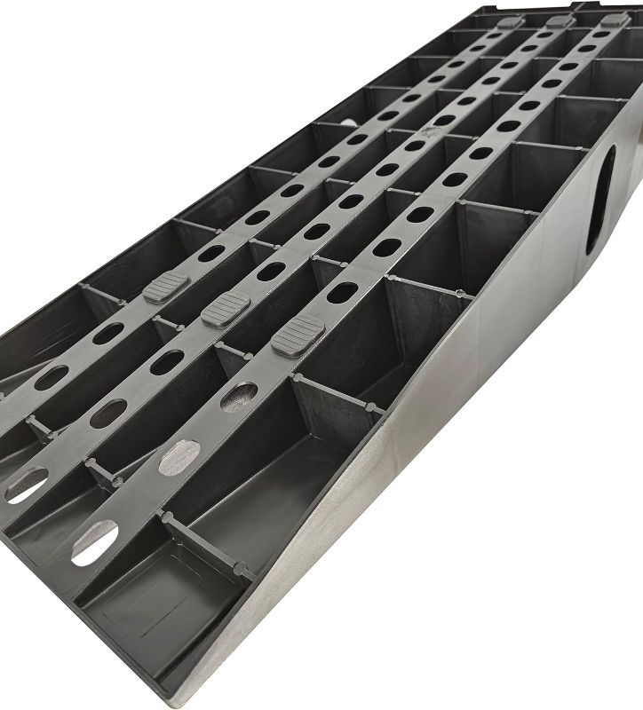 Photo 1 of MaxxHaul 50515 6" Lift Car Ramp 6,500 Lbs Capacity Per Pair 3,250 Lbs Per Ramp, 2- Pack , Black
