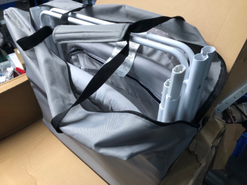 Photo 3 of ***USED - LIKELY MISSING PARTS - UNABLE TO VERIFY FUNCTIONALITY***
Dream On Me Traveler Portable Bassinet in Cloud Grey, Lightweight and Breathable Mesh Design, Easy to Clean and Fold Baby Bassinet - Carry Bag Included