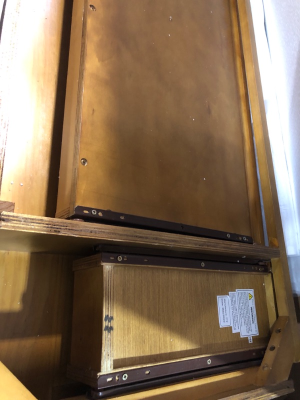 Photo 1 of SIMPLIHOME Acadian SOLID WOOD Rustic 48 Inch Wide Desk in Light Golden Brown, For the Office Desk, Writing Table, Workstation and Study Table Desk Light Golden Brown 48 inch