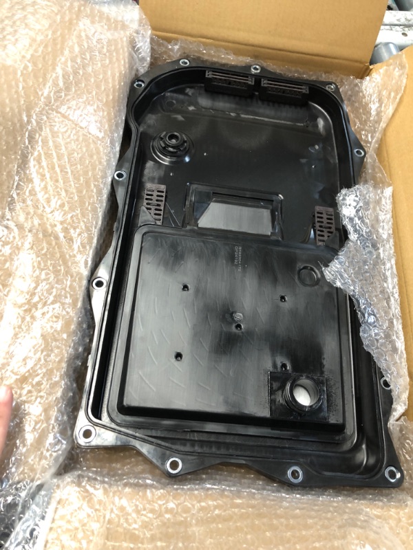 Photo 1 of A-Premium Transmission Oil Pan with Drain Plug, Compatible with Ram 1500 & Dodge Charger Challenger & BMW 320i 328d 330e 330i 335i 340i xDrive X5 528i 530i 535d 540i & Chrysler 300 & Jaguar F-Type XF