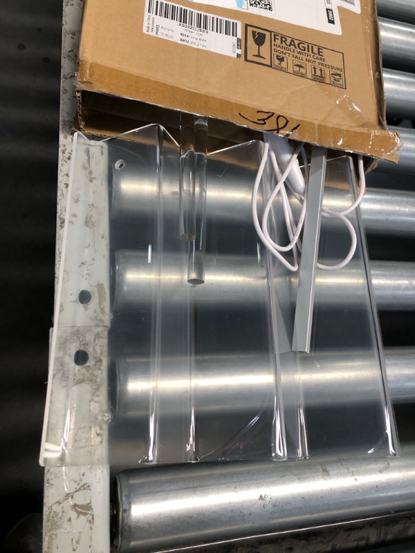 Photo 1 of Acrylic Display Organizer with Led Light - 3 Tier Perfume Stand & Display Step Shelves Holder, Cologne Organizer for Men, Figures Stand, Porta Perfumes Para Tocador, Clear Cupcake Riser, Dessert Shelf Medium 1 Pack