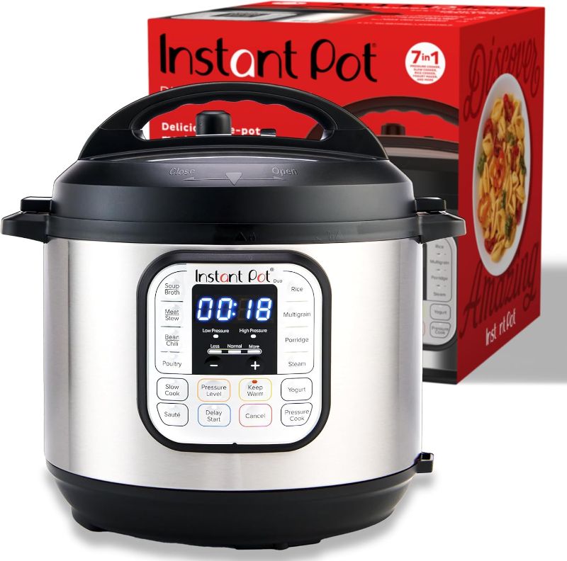 Photo 1 of 
Instant Pot Duo 7-in-1 Electric Pressure Cooker, Slow Cooker, Rice Cooker, Steamer, Sauté, Yogurt Maker, Warmer & Sterilizer, Includes App