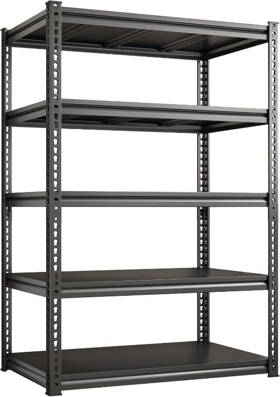 Photo 1 of 
REIBII 72"H Garage Shelving Load 2000 Lbs Garage Storage Shelves Heavy Duty Shelving 5-Tier Adjustable Garage Shelves Sturdy Metal Shelves