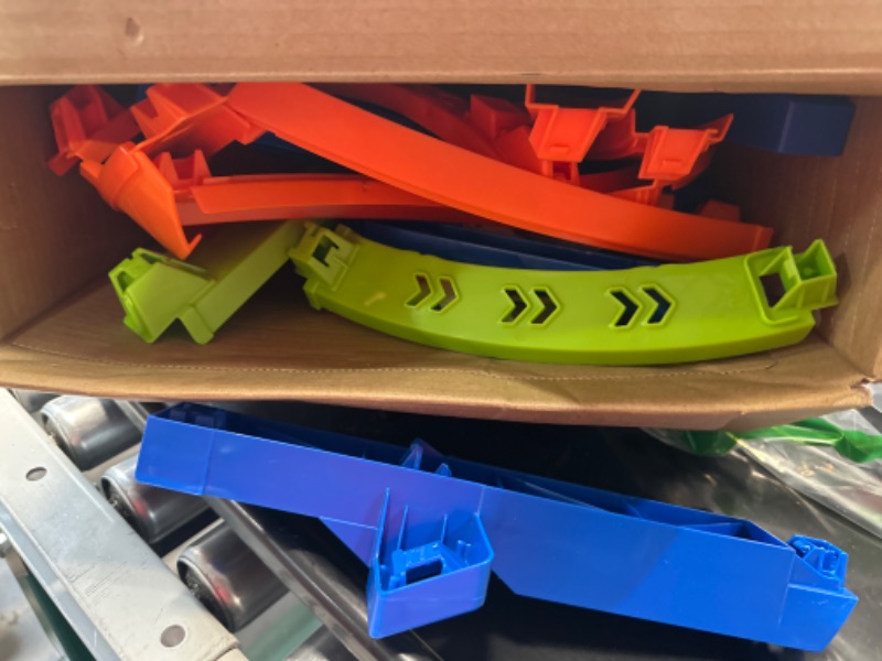 Photo 1 of ?Hot Wheels Track Set and 1:64 Scale Toy Car, 29" Tall Track with Motorized Booster for Fast Racing, Action Spiral Speed Crash Playset???? SHIPS IN OWN CONTAINER