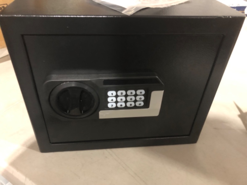 Photo 6 of ***MINOR DAMAGE*REMOVABLE SHELF IS STUCK WEDGED SIDEWAYS INSIDE OF SAFE*HAS KEYS***
1.2 Cubic Safe Box Fireproof Waterproof for Home, Digital Security Safe Box with Anti-Theft Alarm, Combination Lock, Silent Mode, Personal Fireproof Safe for Money Firearm