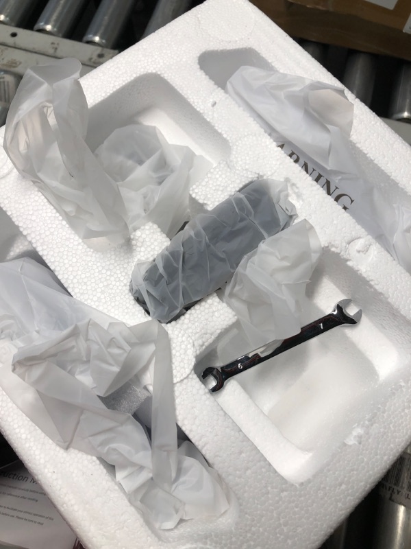 Photo 5 of (minor damage) (no returns) 4 in 1 Electric Vegetable Chopper, Multifunctional Food Cutter?Slicer, Mandoline Slicer & Cheese Grater, 110V Multi Blade French Fry Cutter & Veggie Slicer?Dicer with Screwdriver, Cut-Resistant Gloves