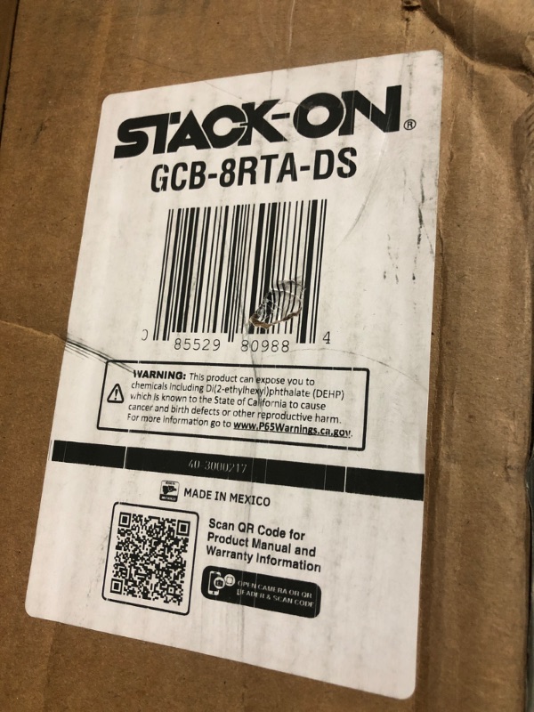 Photo 3 of Stack-On GCB-8RTA Steel 8-Gun Ready to Assemble Security Cabinet, Black