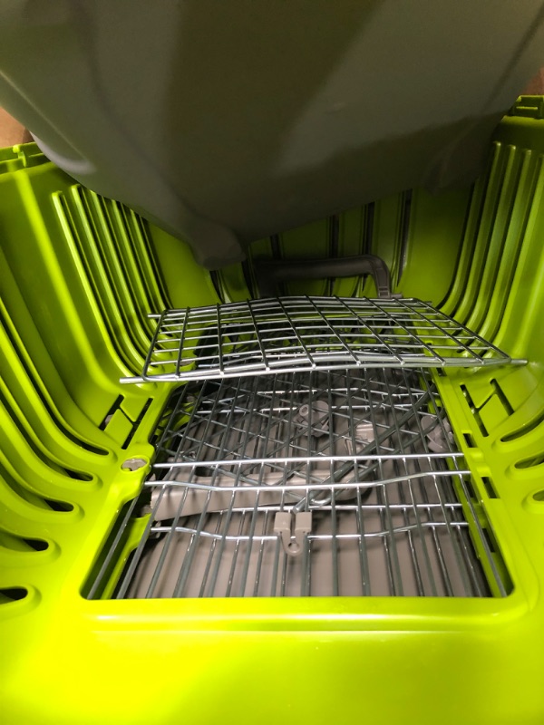 Photo 2 of ***NON REFUNDABLE******PARTS ONLY*****READ NOTES**MidWest Homes for Pets Pet Carrier: Hard-Sided Dog Carrier, Cat Carrier, Small Animal Carrier in Green | Inside Dims 17.91L x 11.5W x 12H & Suitable for Tiny Dog Breeds