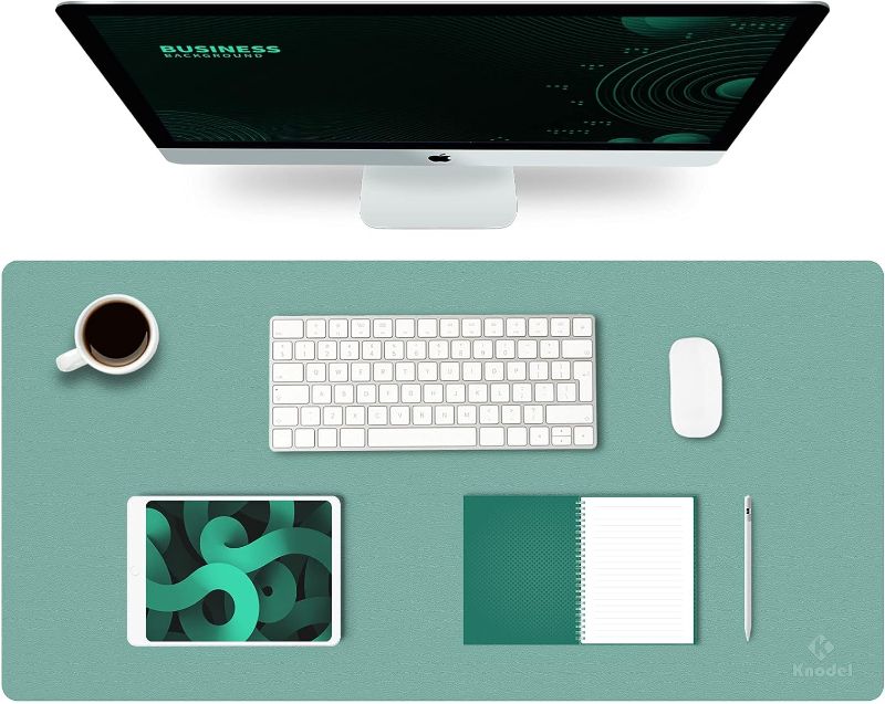 Photo 1 of K KNODEL Large Desk Mat, Office Desk Pad, Computer Desk Mat, Laptop Mat for Desk, Desk Protecor Mat, Desktop Mat, Desk Writing Pad, Desk Blotter Pad, Desk Cover Mat (31.5"x15.7", Green)
