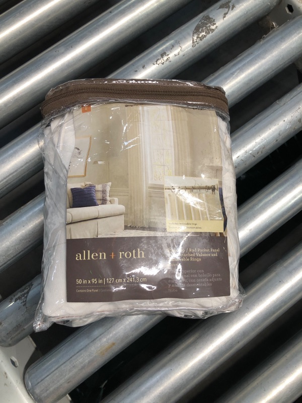 Photo 2 of (READ FULL POST) allen + roth 50 x 95-in Taupe Light Filtering Back Tab Single Curtain Panel
