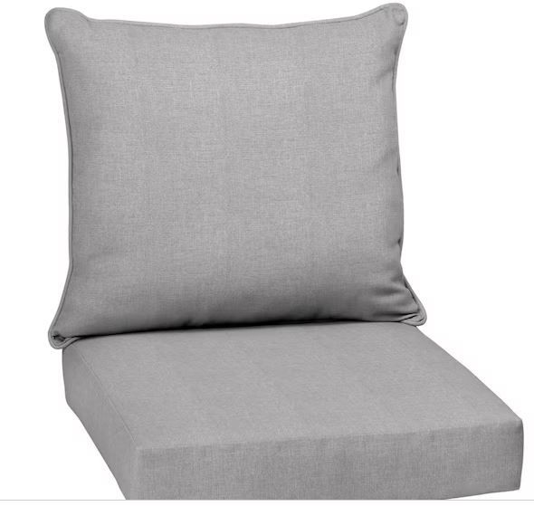 Photo 1 of  2-Piece Deep Seating Outdoor Lounge Chair Cushion 29"x27"