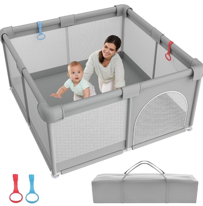 Photo 1 of **MAY BE MISSING PARTS**
Baby Playpen - 51"×51" Play Pens for Babies and Toddlers