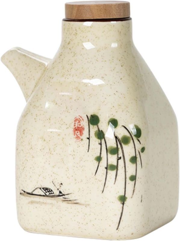 Photo 1 of **DESIGN MAY DIFFER**
\SHANGTONG Ceramics Dispenser Bottle- Soy Sauce or Vinegar Cruet with Pourer