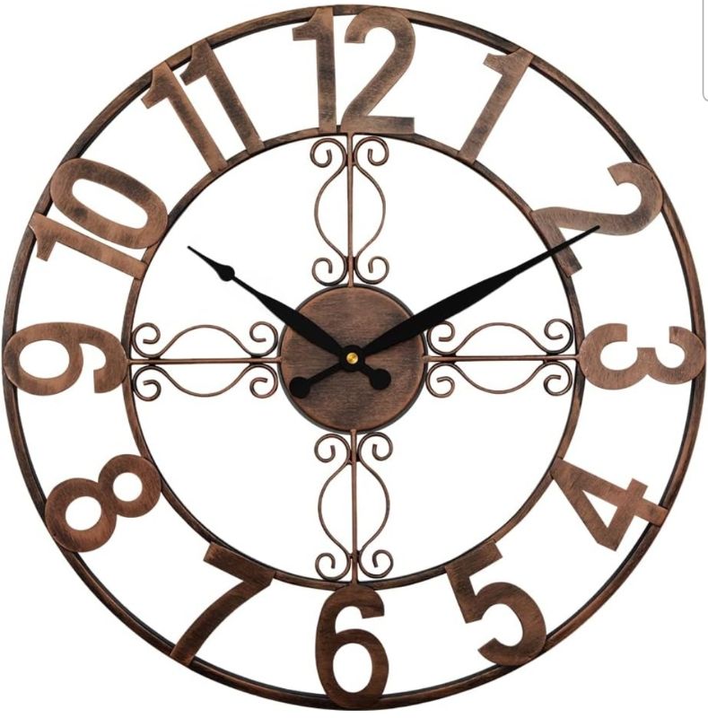 Photo 1 of **UNABLE TO TEST**
OCEST Outdoor Wall Clock 18 inch Outside Waterproof Garden Clock,Large