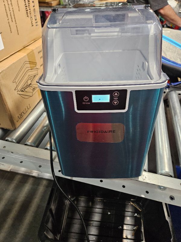Photo 1 of Frigidaire Countertop Crunchy Chewable Nugget Ice Maker V2, 44lbs per Day, Stainless Steel