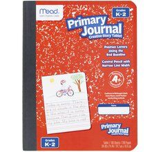 Photo 1 of **NON-REFUNDABLE BUNDLE OF 2**
Mead® Primary Journal, Half Page Ruled, Grades K-2, 7 1/2" x 9 3/4", 100 Sheets, Red